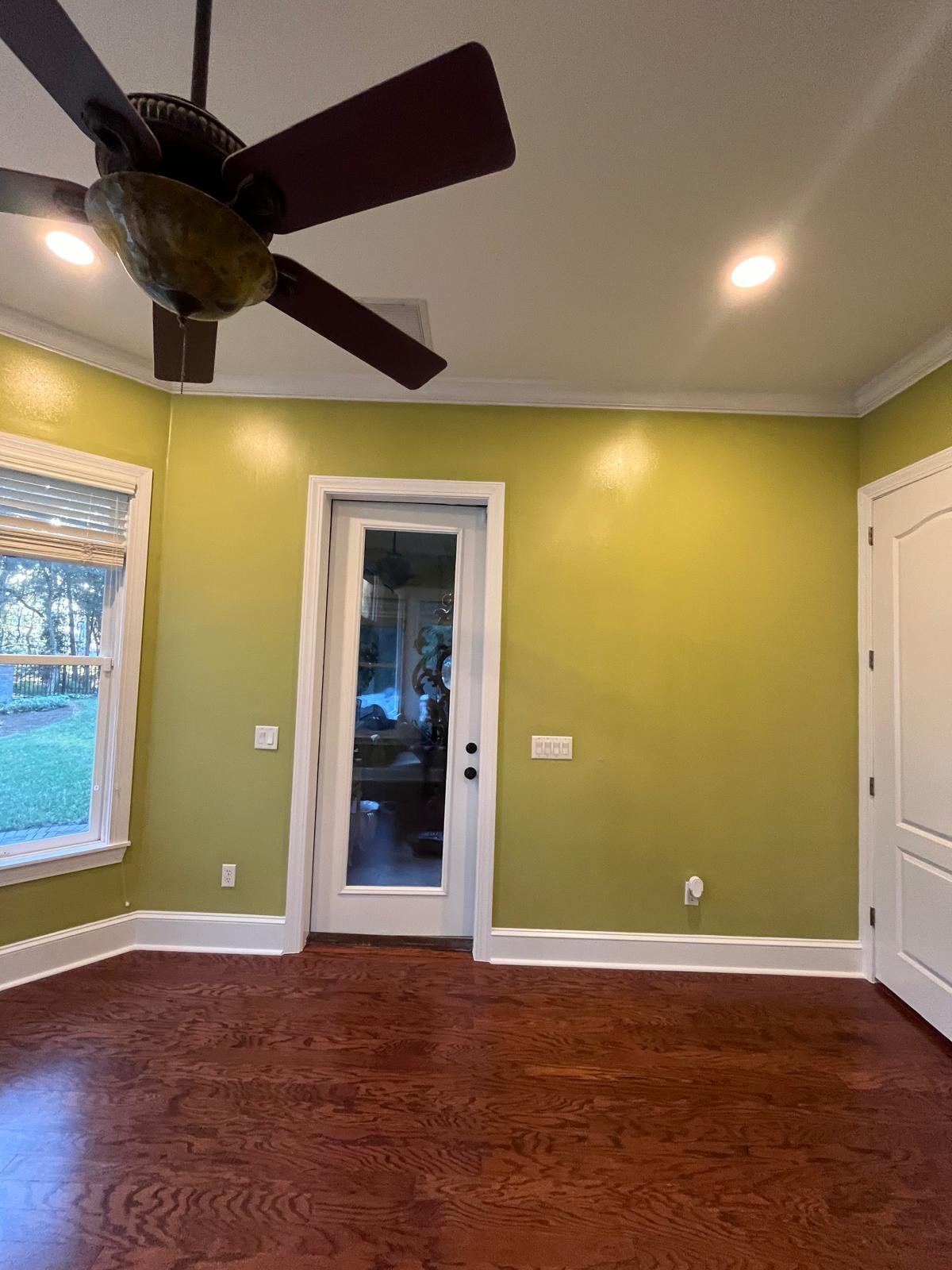 Interior painting in progress